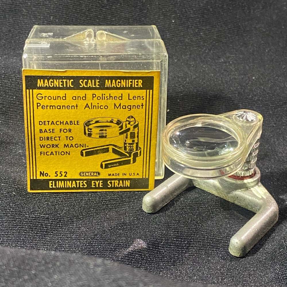 Vintage Magnetic Scale Magnifier Made in USA